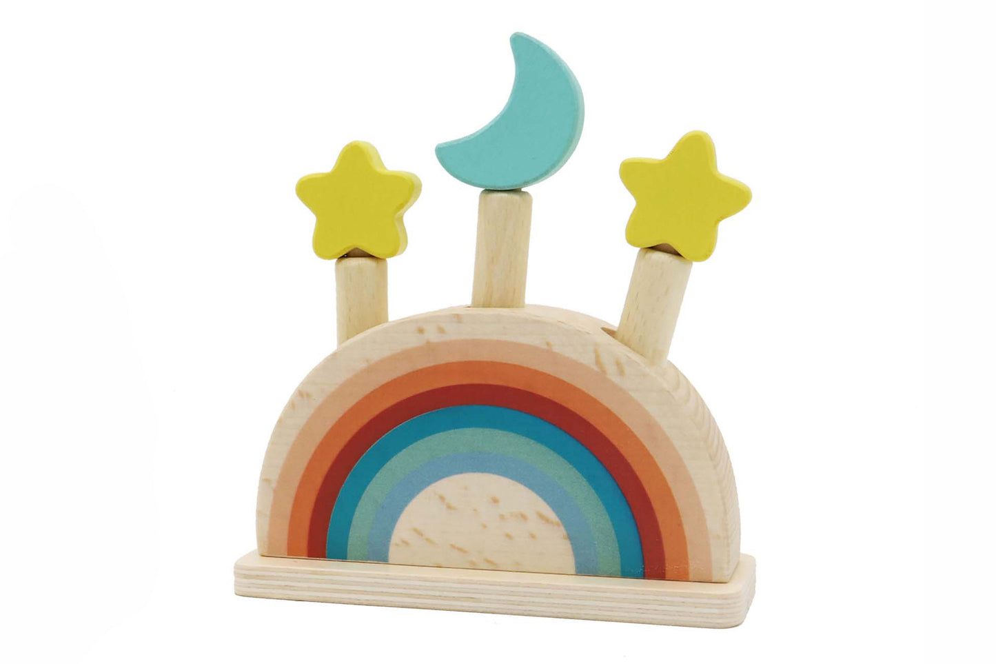 Wooden Rainbow Pop Up Toy