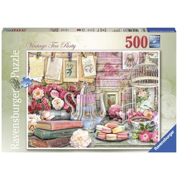 500 pc Puzzle - Vintage Tea Party