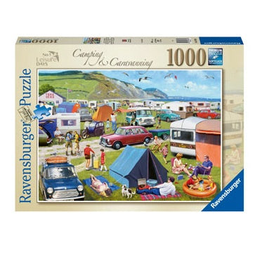 1000 pc Puzzle - Leisure Days No. 5 - Camping and Caravanning