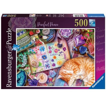 500 pc Puzzle - Purrfect Peace
