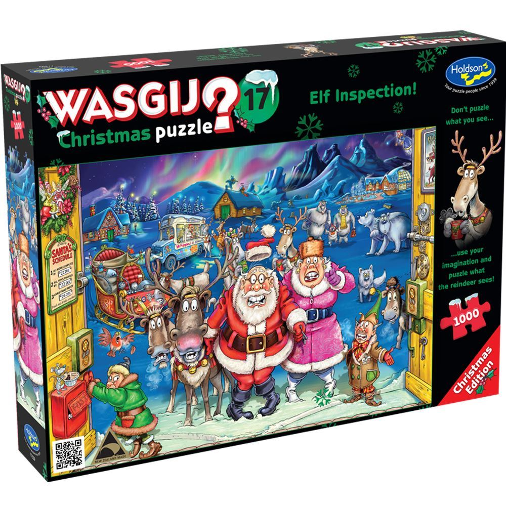 Wasgij 1000 pc Puzzle - Christmas 17 - Elf Inspection