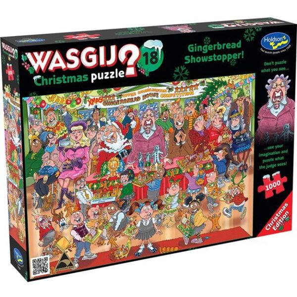 Wasgij 1000 pc Puzzle - Christmas 18 - Gingerbread Showstopper