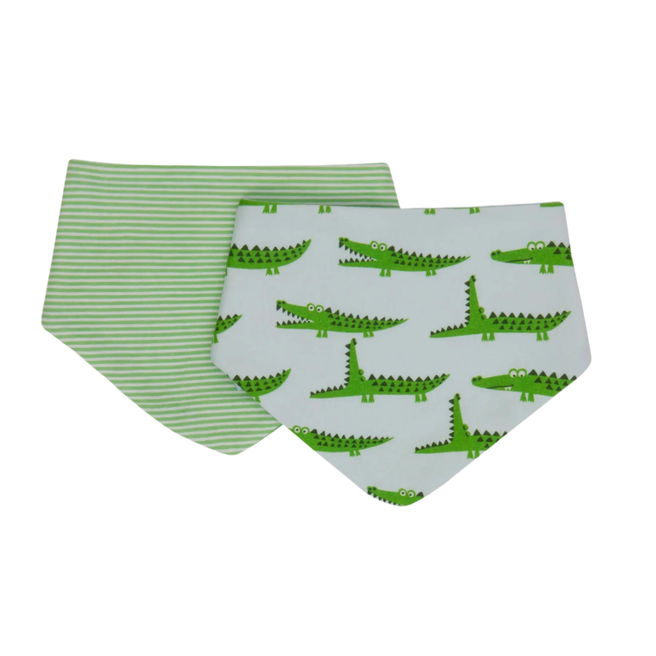 Bandana Bibs 2pk - Crocodile