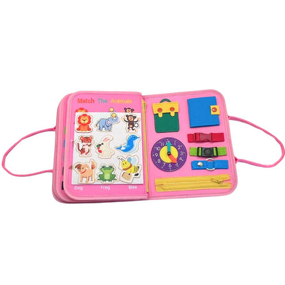 Magic Sensory Busy Board - Pink