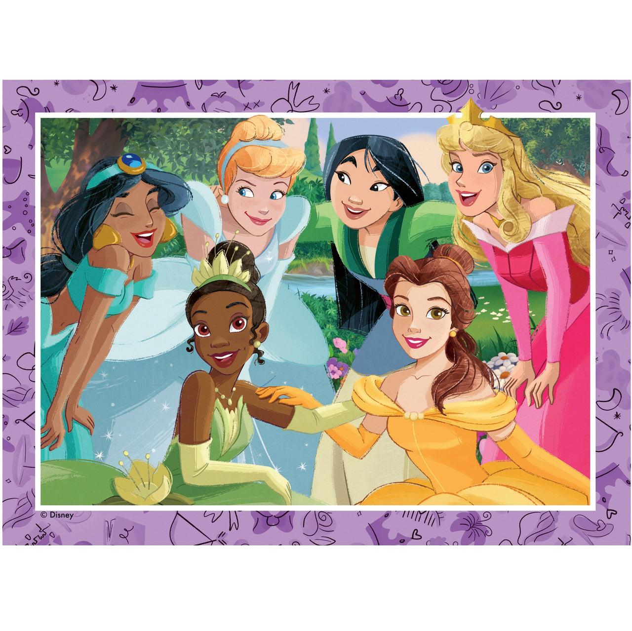 4 in a Box Puzzle - Disney Princess Be Who You Want To Be