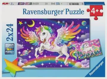 2 x 24 pc Puzzle - Unicorn and Pegasus