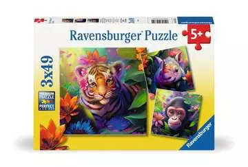 3 x 49 pc Puzzle - Jungle Babies