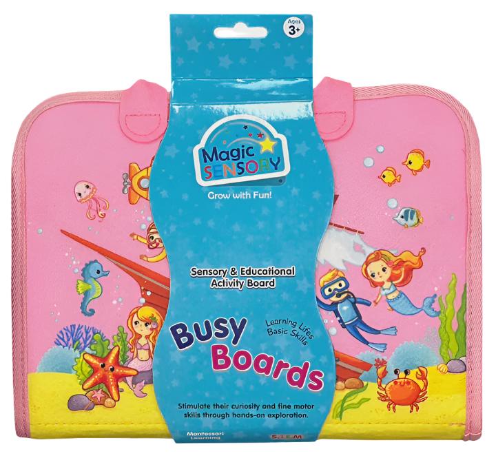 Magic Sensory Busy Board - Pink