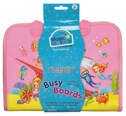 Magic Sensory Busy Board - Pink