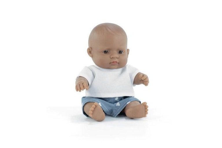 Miniland My Friends & Me - Latin American Boy Baby Doll 21cm