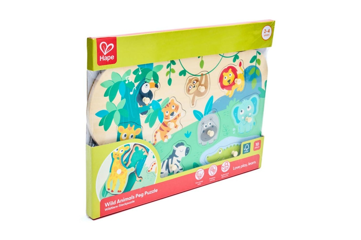 Wild Animals Peg Puzzle