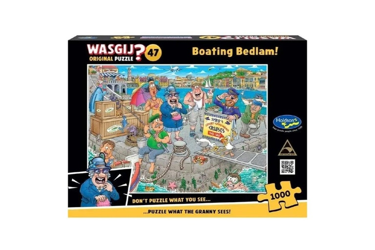 Wasgij 1000 pc Puzzle - Original #47 - Boating Bedlam!