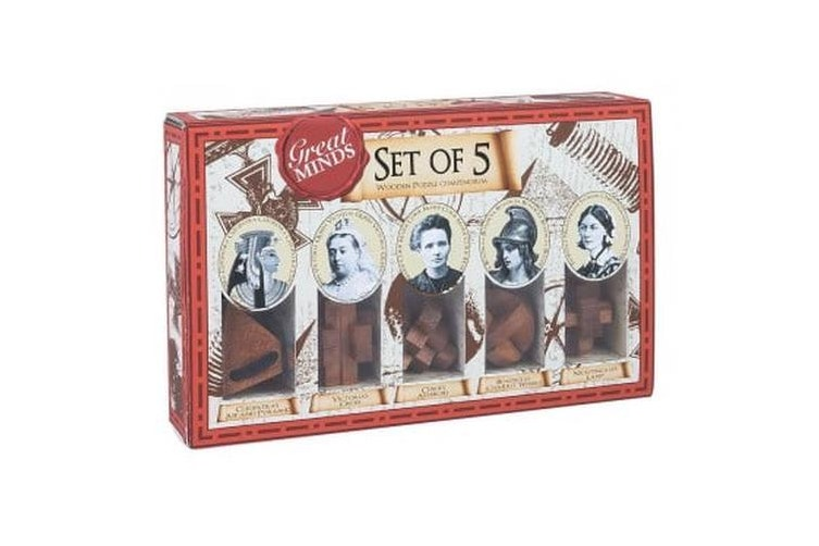 Great Minds Set of 5 Wooden Puzzle Compendium