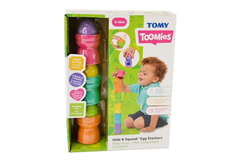 Hide and Squeak Egg Stackers