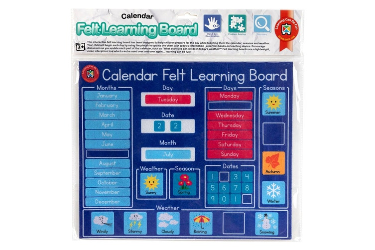 Calendar - Felt Learning Board