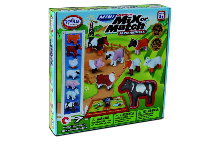 Mini Magnetic Mix Or Match - Farm Animals