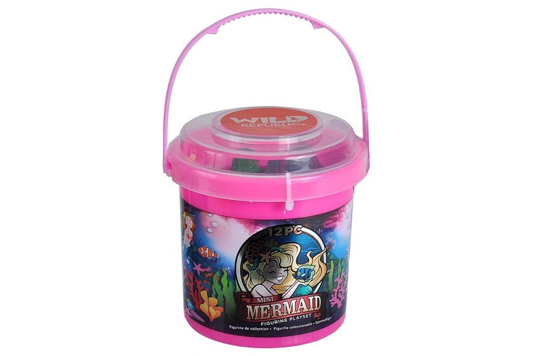 Bucket Mini Mermaid Figure Play Set