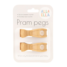 Pram Pegs 2 Pack - Sand