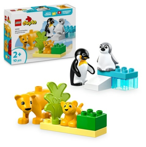 10442 Wild Animal Families - Penguins and Lions
