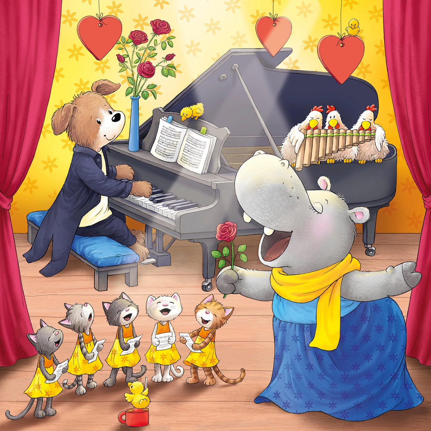 3 x 49 pc Puzzle - Animals on Stage