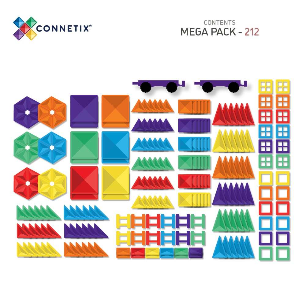 Connetix Rainbow Mega Pack (212 pc)