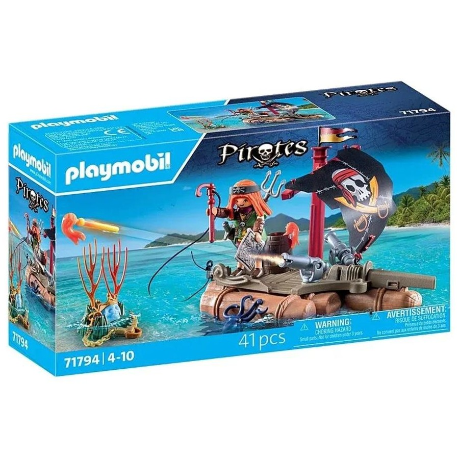 Pirate Raft with Treasure