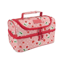 Insulated Double Decker Lunch Bag - Cherry Crush