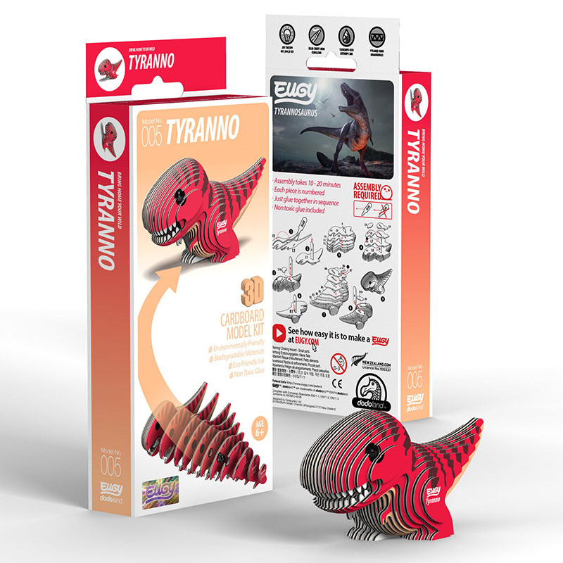 3D Cardboard Model Kit - Tyranno