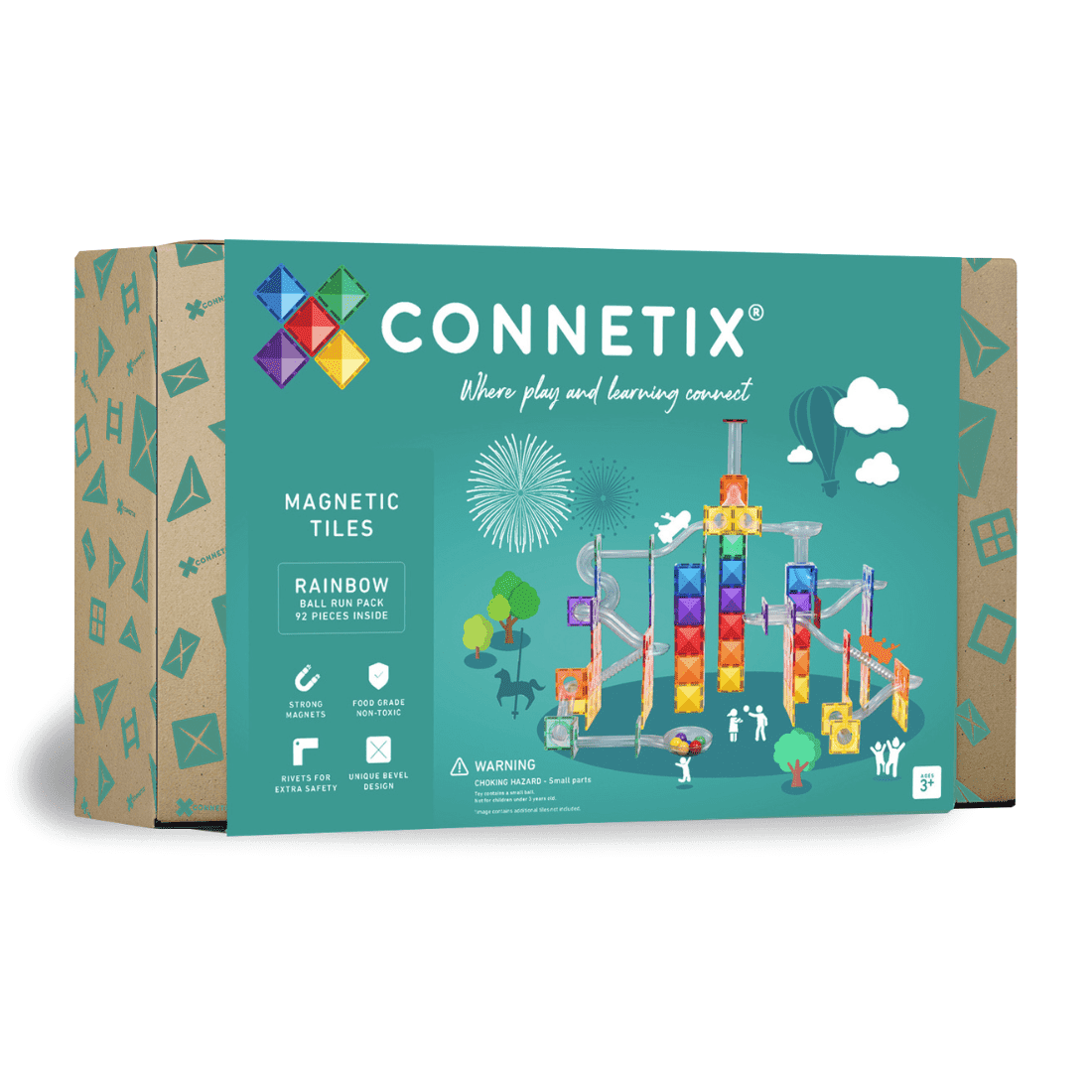 Connetix Rainbow Ball Run (92 pc)