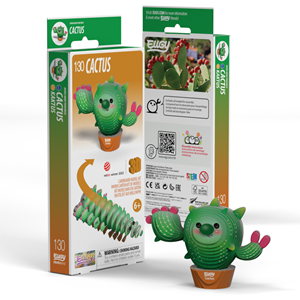 3D Cardboard Model Kit - Cactus