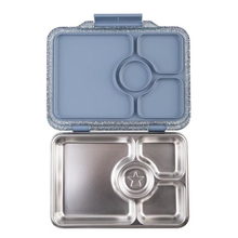 Stainless Steel Bento Lunchbox - Paris Blue Glitter - 4 Compartments