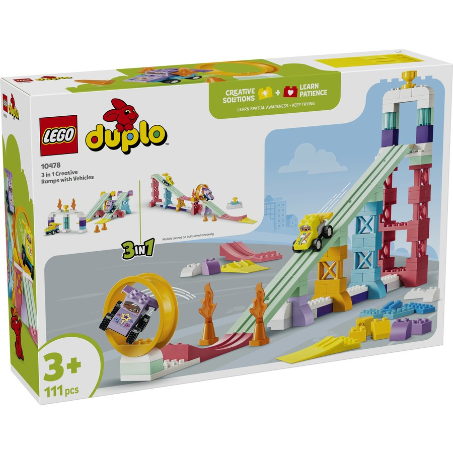 3 in 1 Creative Ramps with Vehicles Duplo 10478