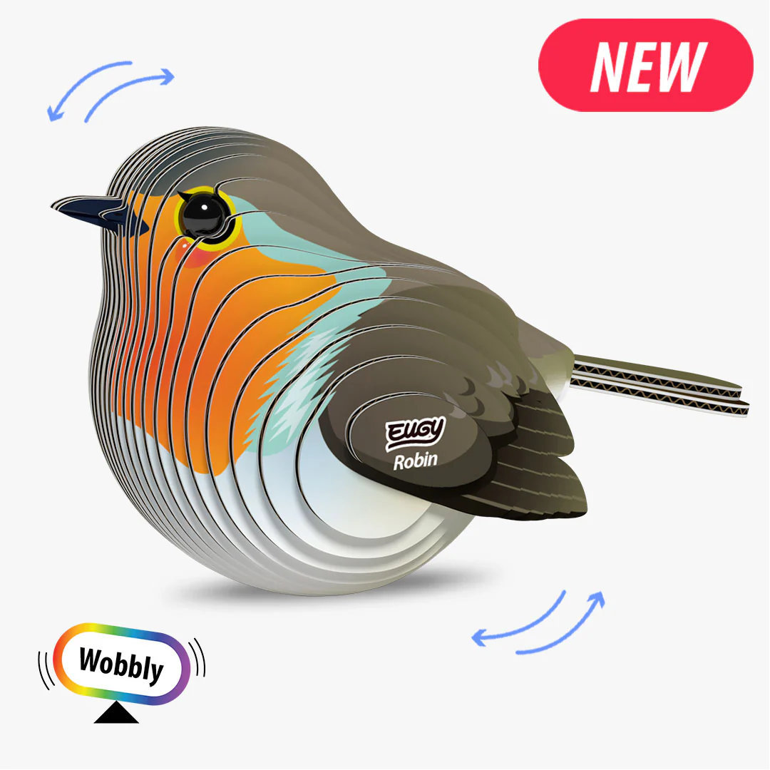 3D Cardboard Model Kit - Robin