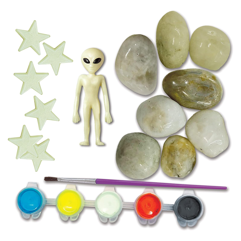 KidzMaker - Glow-in-the-Dark Space Rock Painting