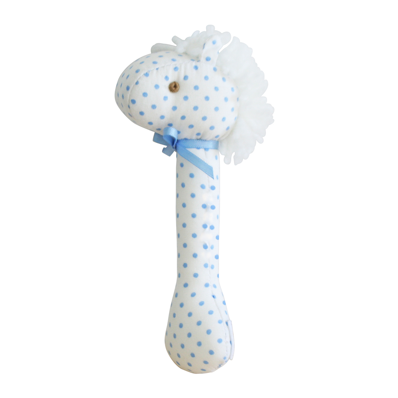 Horse Stick Rattle - Spotty Blue