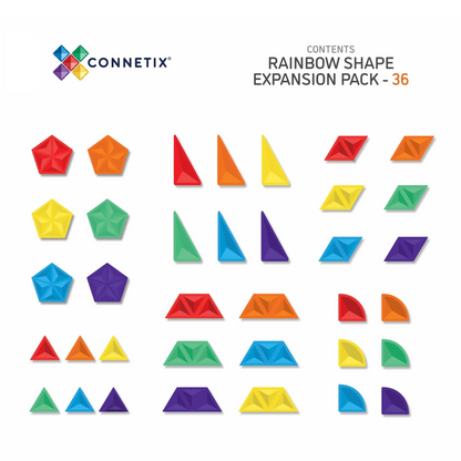 Connetix Rainbow Shape Expansion Pack (36 pc)