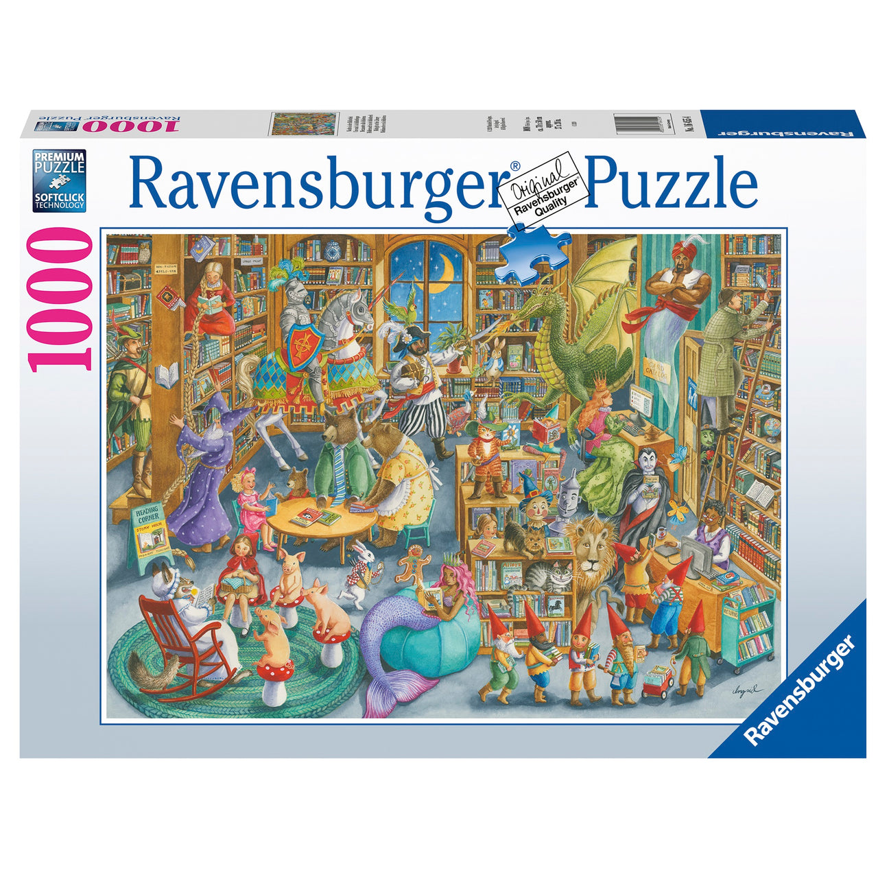 1000 pc Puzzle - Midnight At The Library