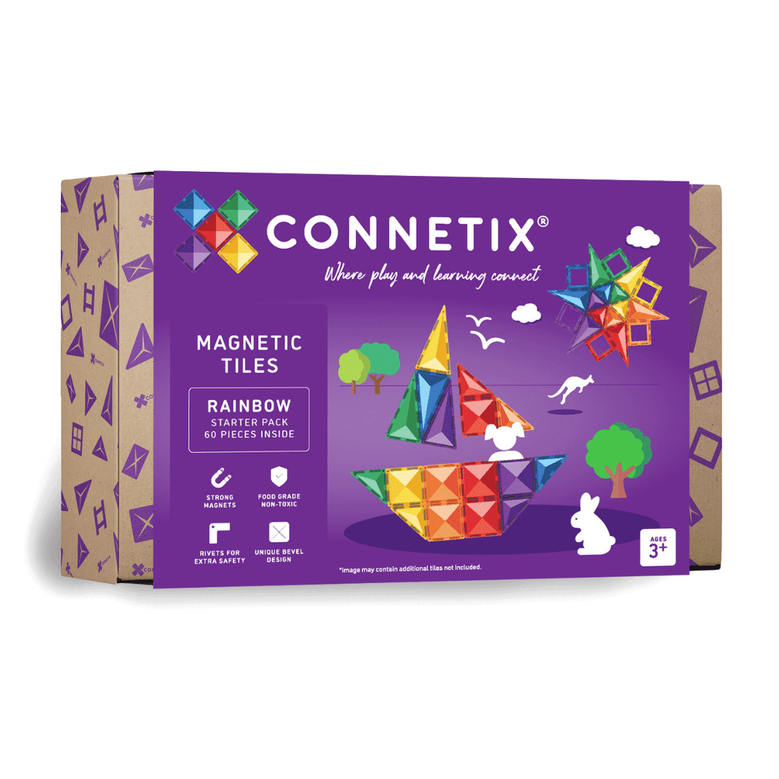 Connetix Rainbow Starter Pack (60 pc)