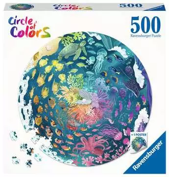 500pc Puzzle - Circle of Colours - Ocean