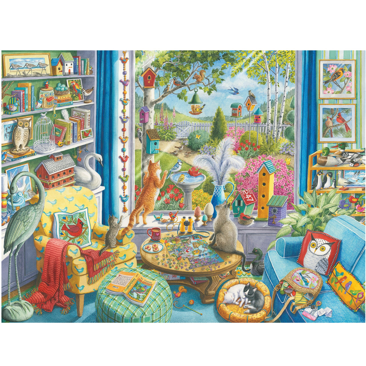 750 pc Large Format Puzzle - The Bird Watchers