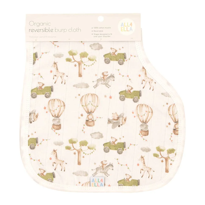Burp Cloth - Monkey Carnival
