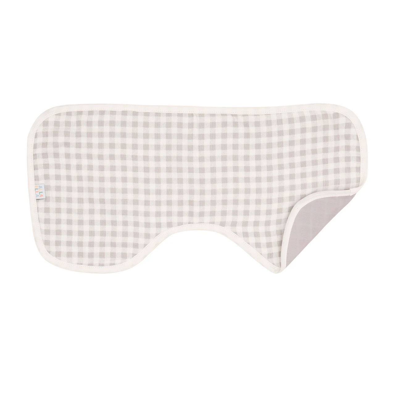 Burp Cloth - Gingham Grey