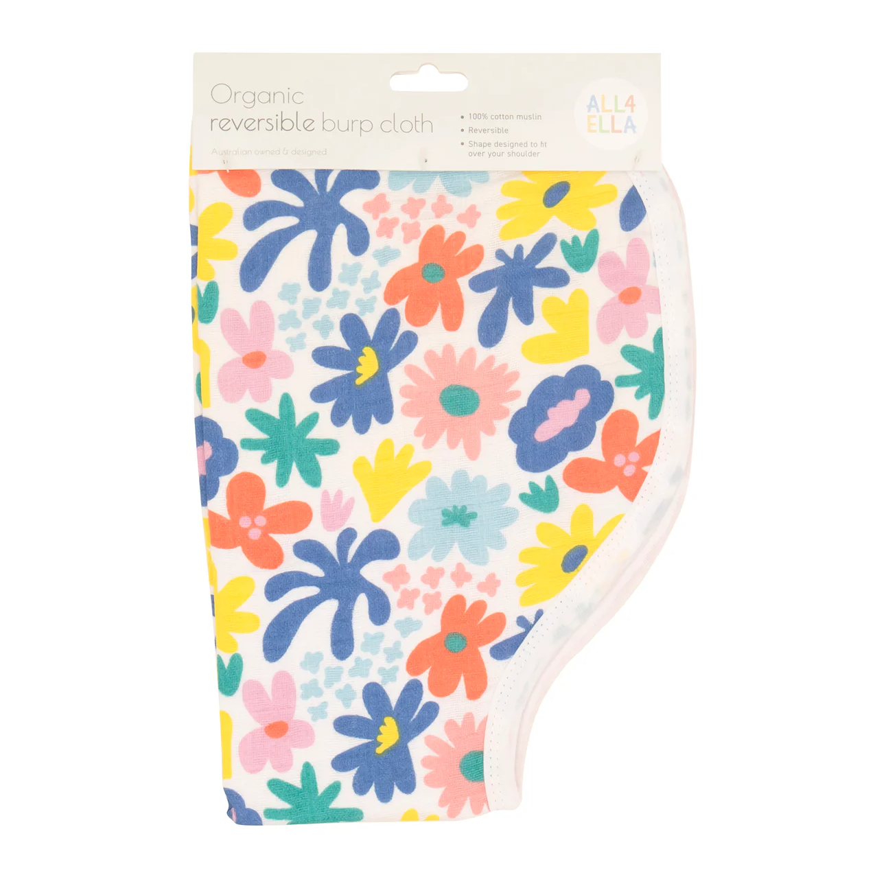 Burp Cloth - Bright Floral