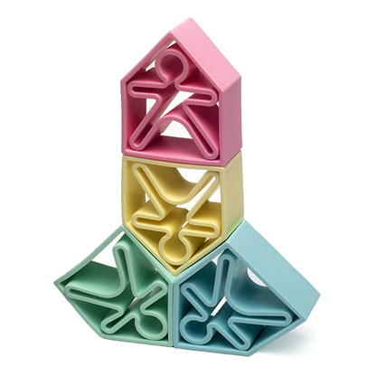 Dena 6 Kids + 6 Houses Pastel - 12pcs