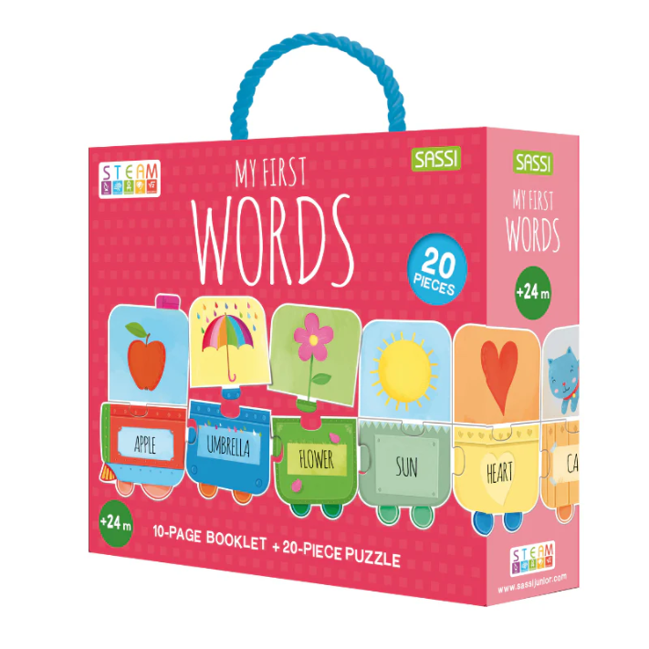 STEAM Puzzle and Book Set - My First Words