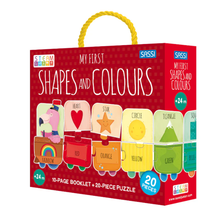 STEAM Puzzle and Book Set - My First Shapes and Colours