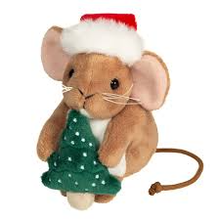 Christmas Mouse with Christmas Tree - 11cm
