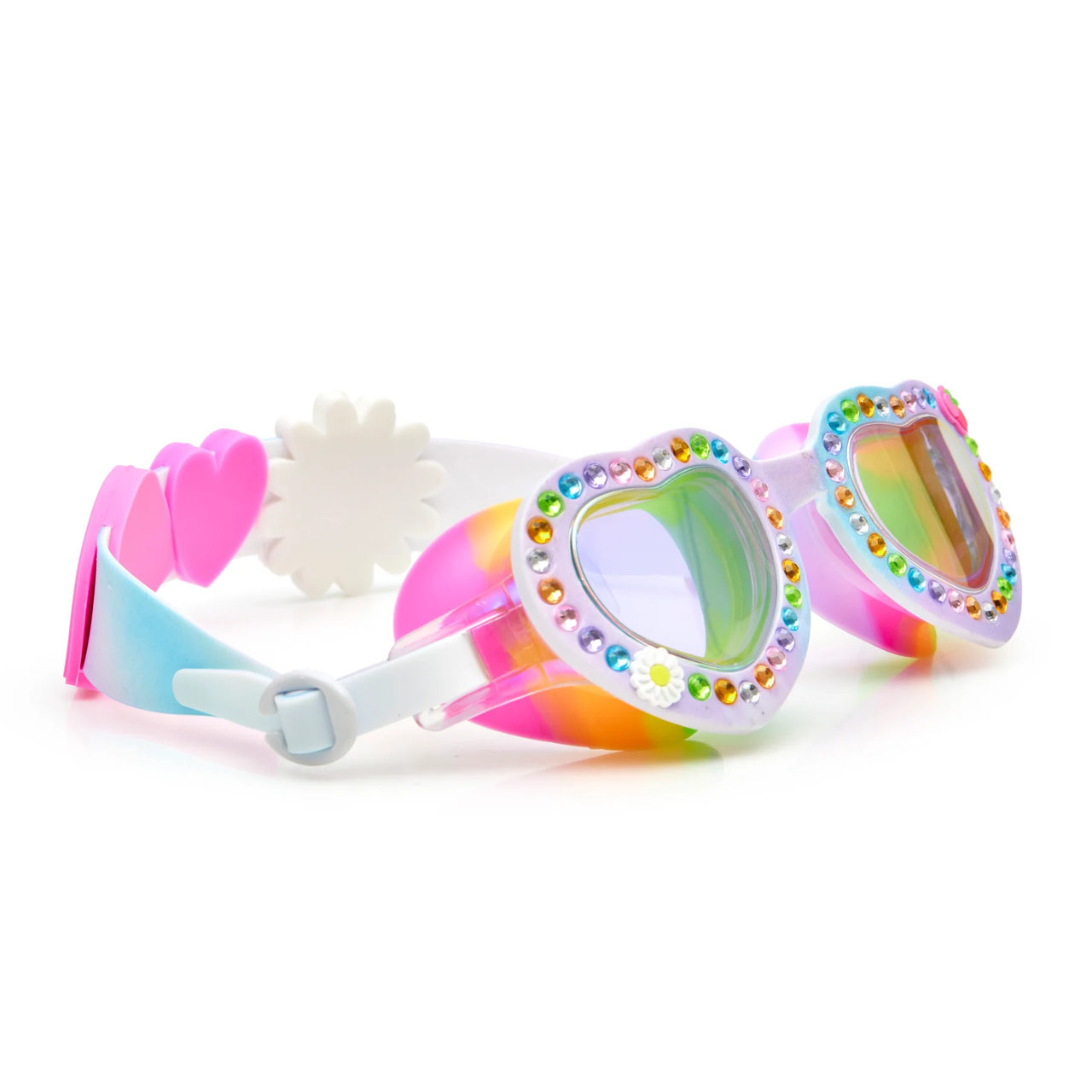 Swim Goggles - Bright Daisy Bouquet