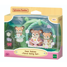 Deer Babies Floral Swing Set
