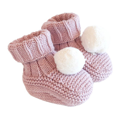 Pom Pom Baby Socks - Petal